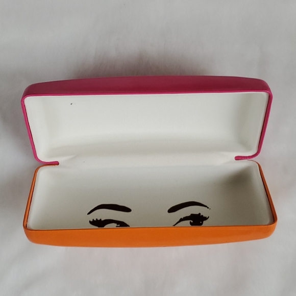 Kate Spade glasses hard  case pink orange - Picture 3 of 6